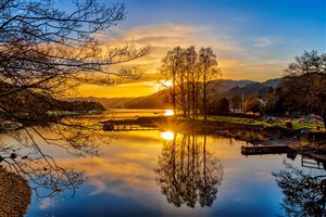 Stunning sunset over Loch Earn with beautiful reflections.

Photography by Malcolm J Smith