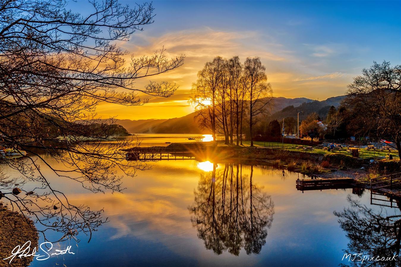 Stunning sunset over Loch Earn with beautiful reflections.

Photography by Malcolm J Smith