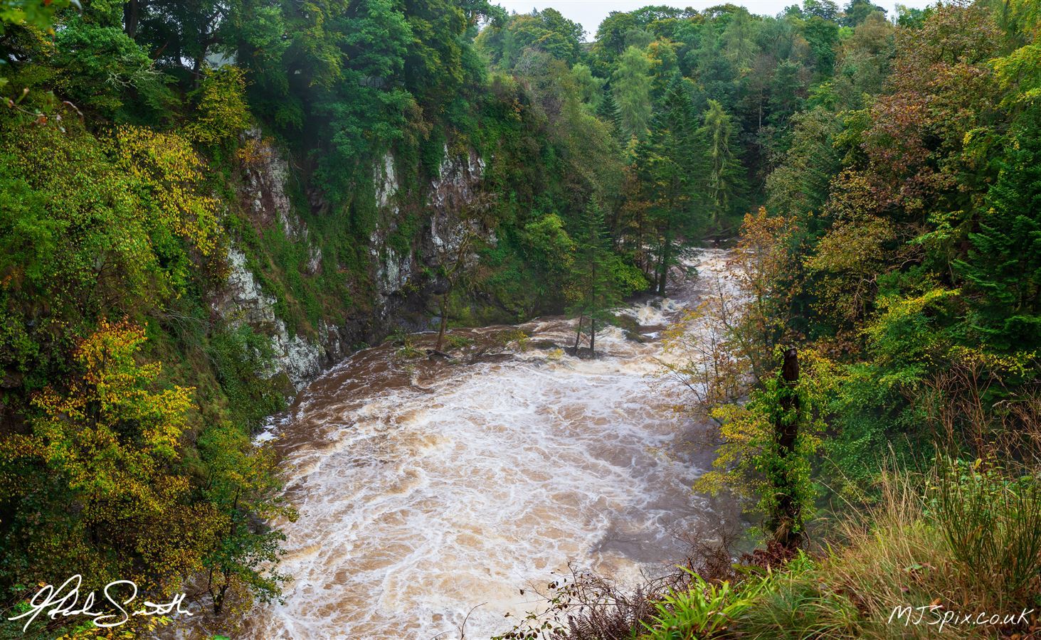 Downstream from the waterfall.
Photography by Malcolm J Smith